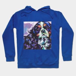 cavalier king charles spaniel Dog Bright colorful pop dog art Hoodie